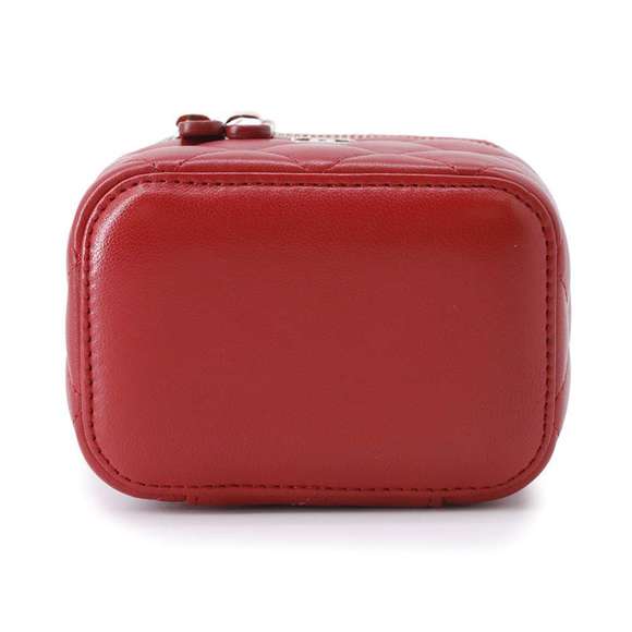 Chanel Accessory Bag Vanity Matelasse Lambskin Pouch Mark Coco - Picture 4 of 11